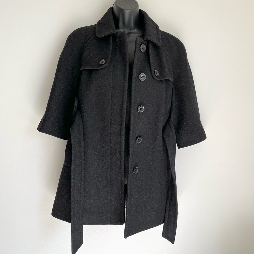 Gap Wool Blend Button Down Belted Classic Style B… - image 2